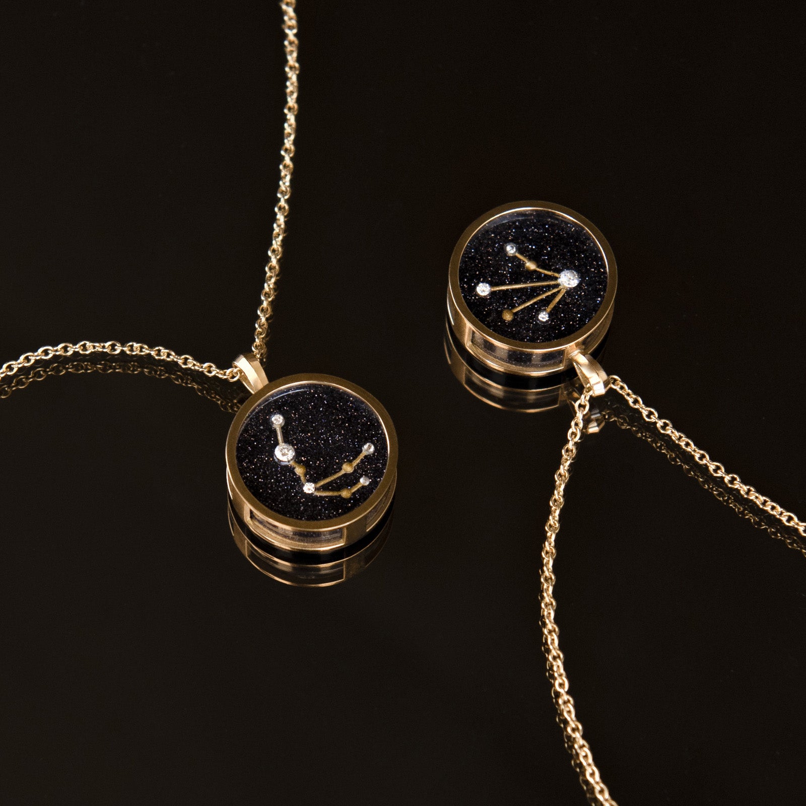 Azlee Zodiac Night Sky Necklace - Libra - Necklaces - Broken English Jewelry lifestyle