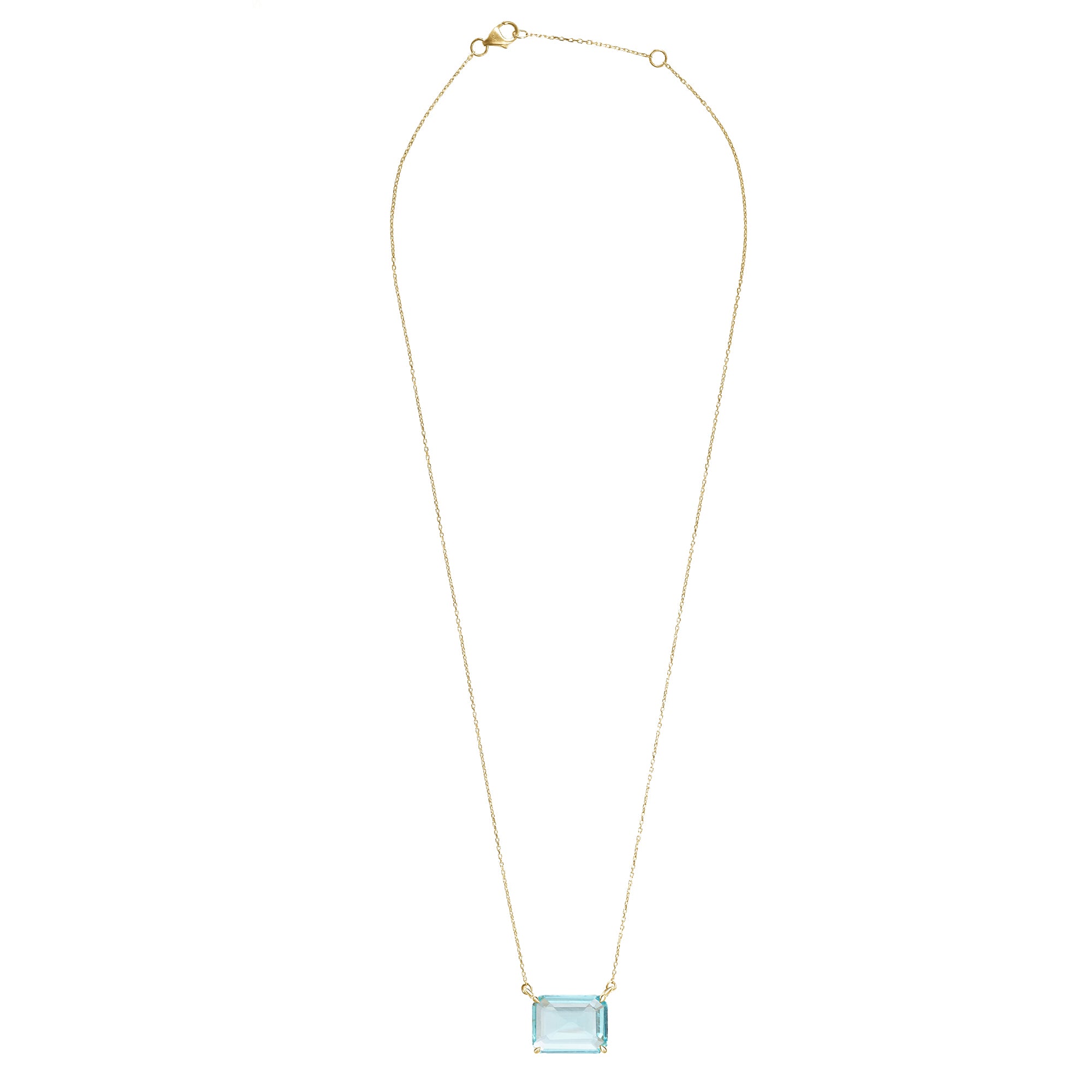 Aquamarine XS Chain Necklace