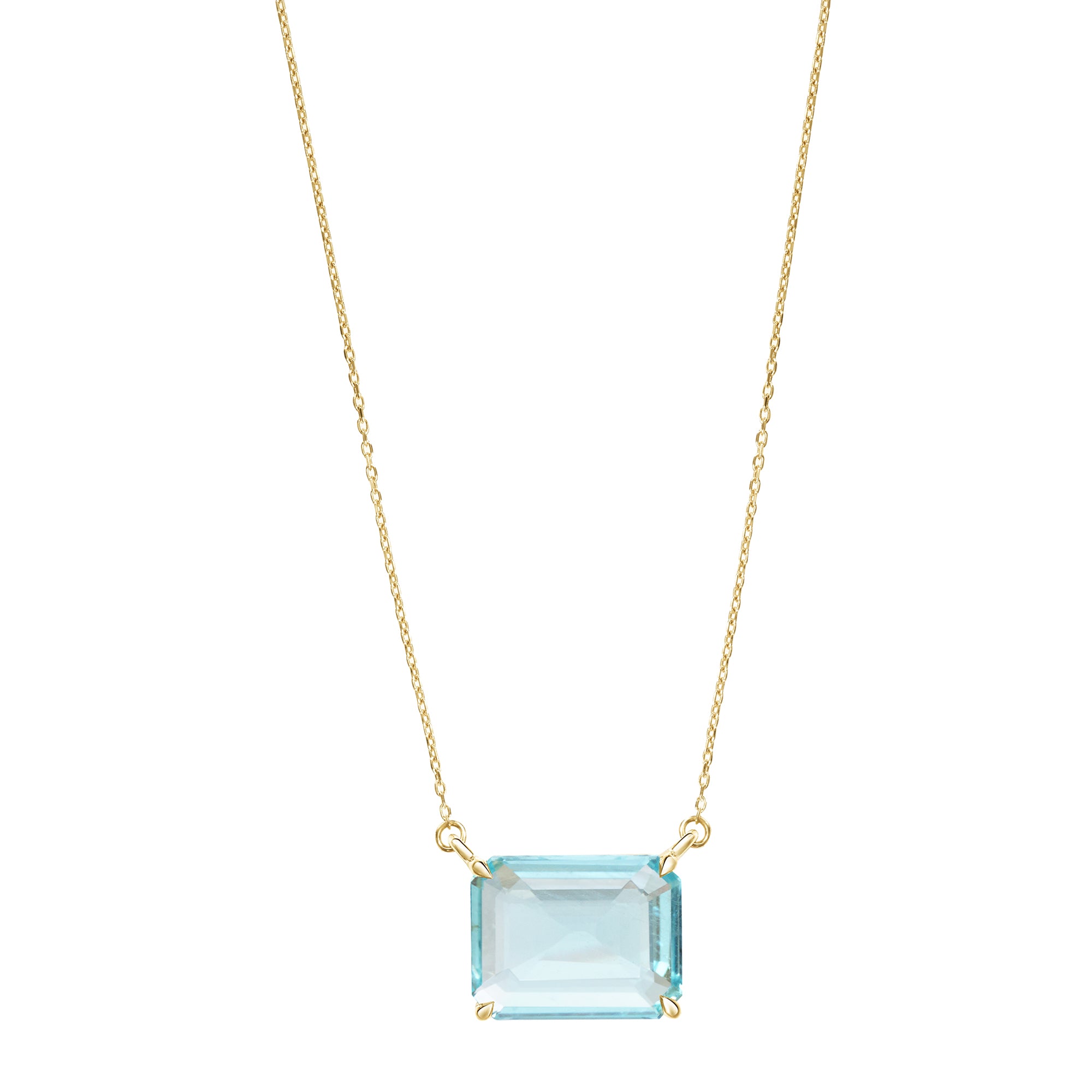 Aquamarine XS Chain Necklace