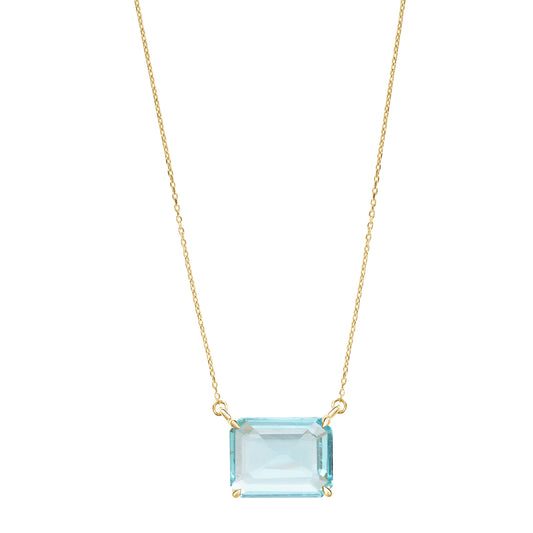 Aquamarine XS Chain Necklace