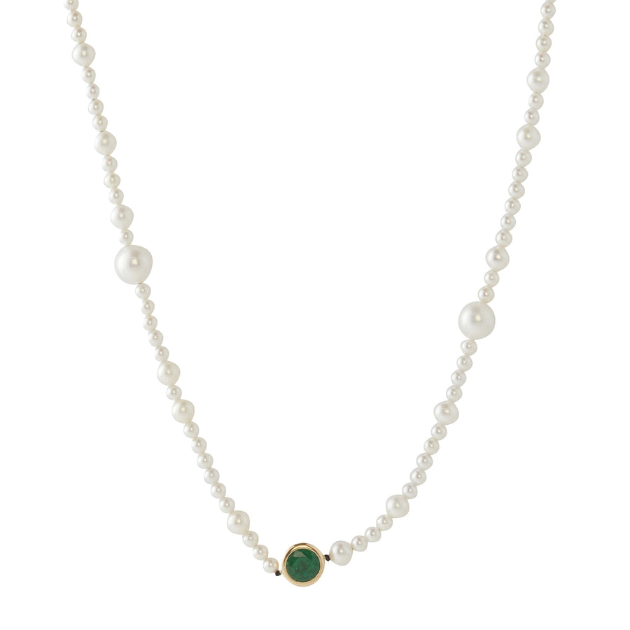 YI Collection Akoya Pearl Choker Necklace - Necklaces - Broken English Jewelry front view