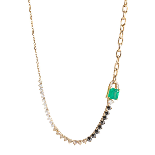 Emerald Multi Gemstone Necklace