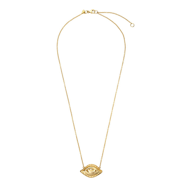 Christina Alexiou Protective Eye Necklace - Necklaces - Broken English Jewelry top view
