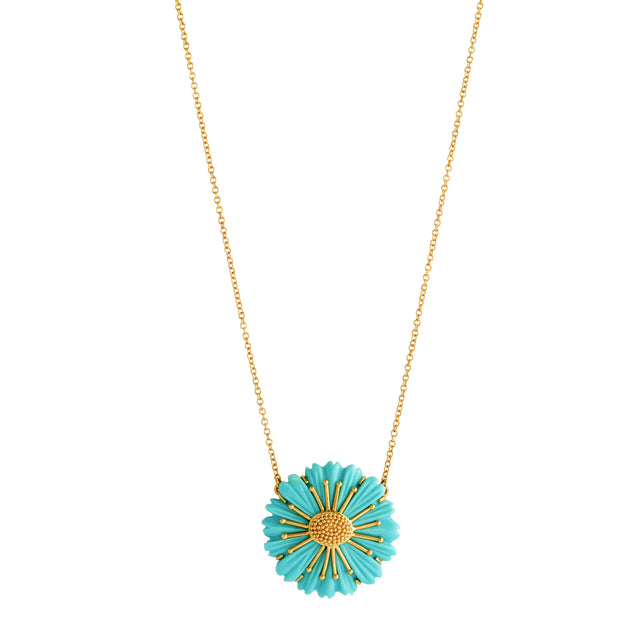 Turquoise Small Flower Necklace