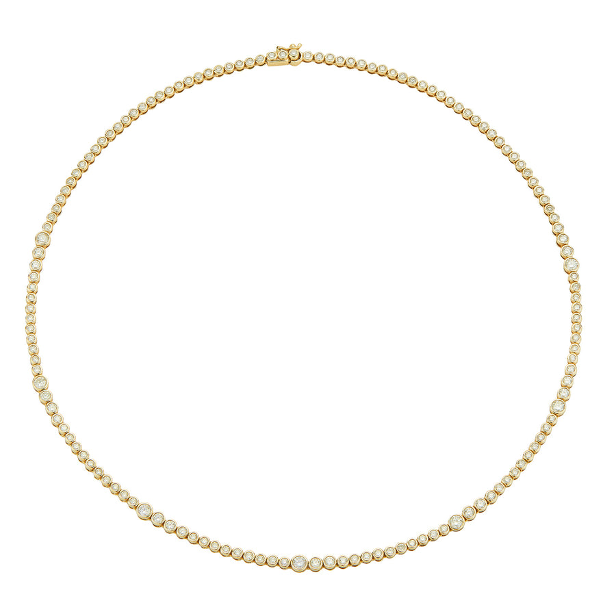 ONDYN Rainsun Tennis Necklace - Necklaces - Broken English Jewelry top view