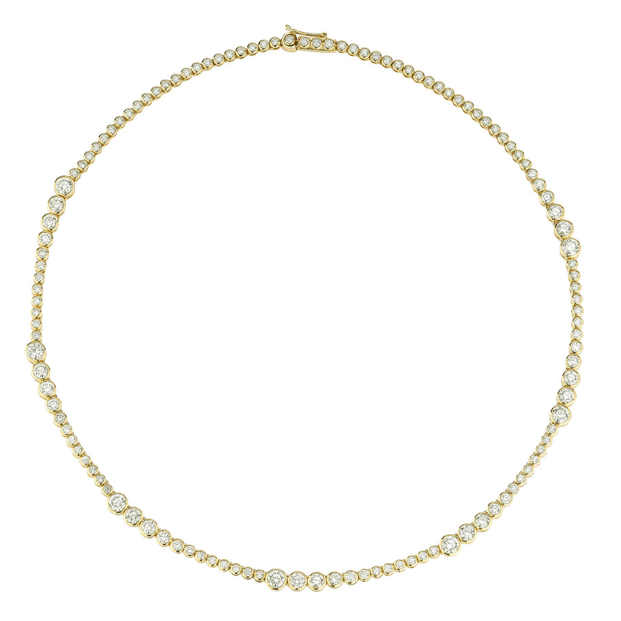 ONDYN Rainsun Tennis Necklace - Grand - Necklaces - Broken English Jewelry top view