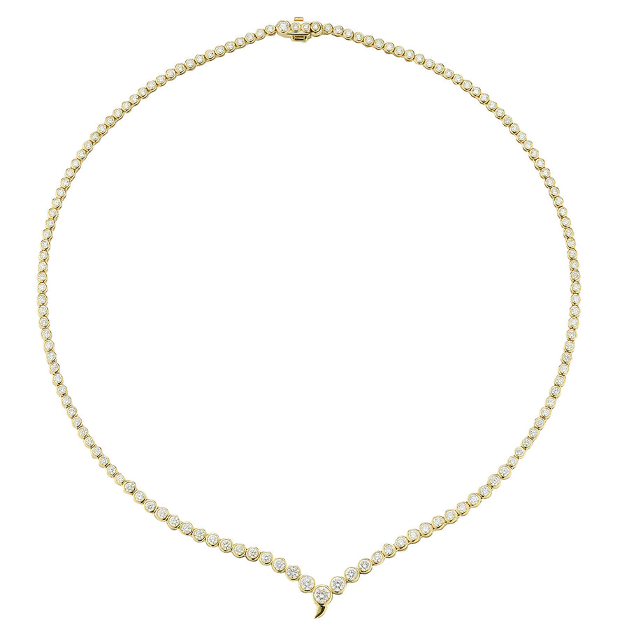 ONDYN Zen Tennis Necklace - Necklaces - Broken English Jewelry top view