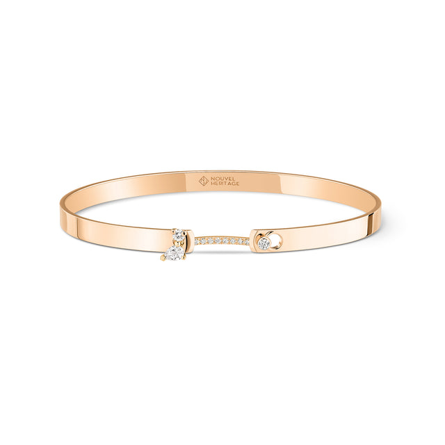 Diamond Cocktail Time Bangle - Rose Gold