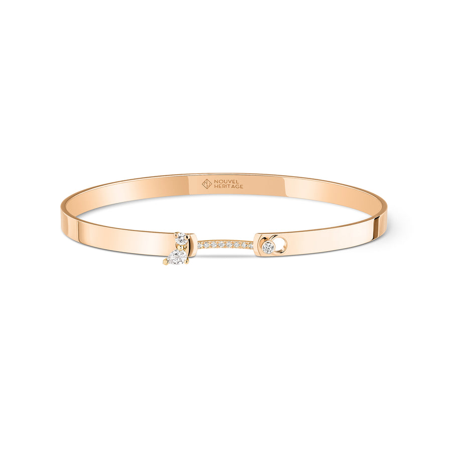 Diamond Cocktail Time Bangle - Rose Gold