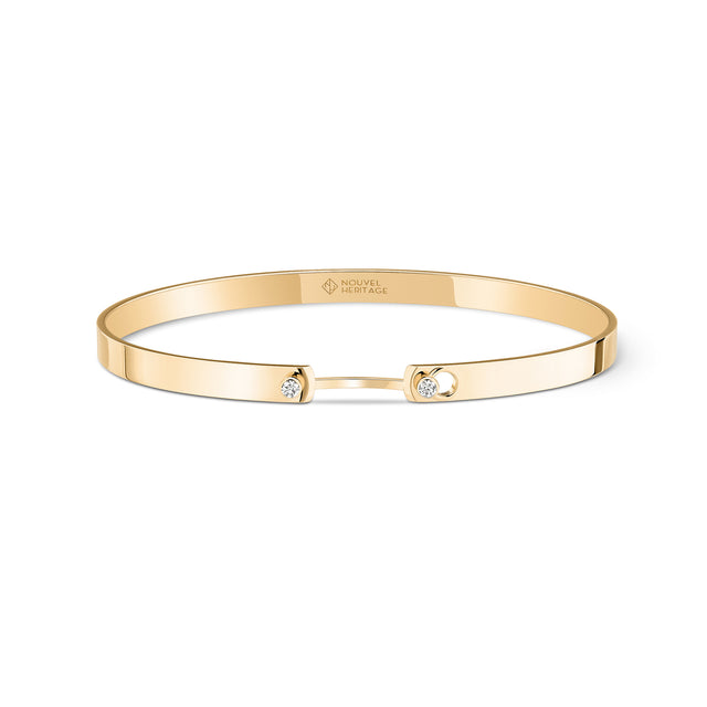 Diamond Monday Morning GM Bangle - Yellow Gold