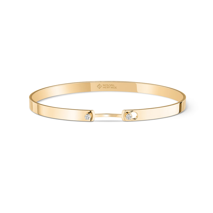 Diamond Monday Morning GM Bangle - Yellow Gold