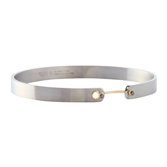 Paris From the Sky Mood Bangle - Yellow Gold