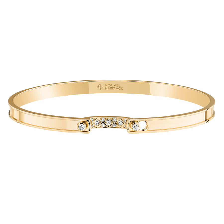 White Diamond Parisian Stroll Bangle