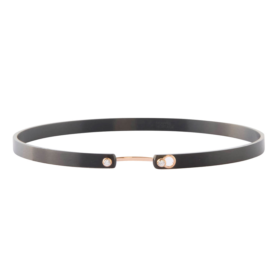 Midnight In Manhattan Bangle - Black Titanium