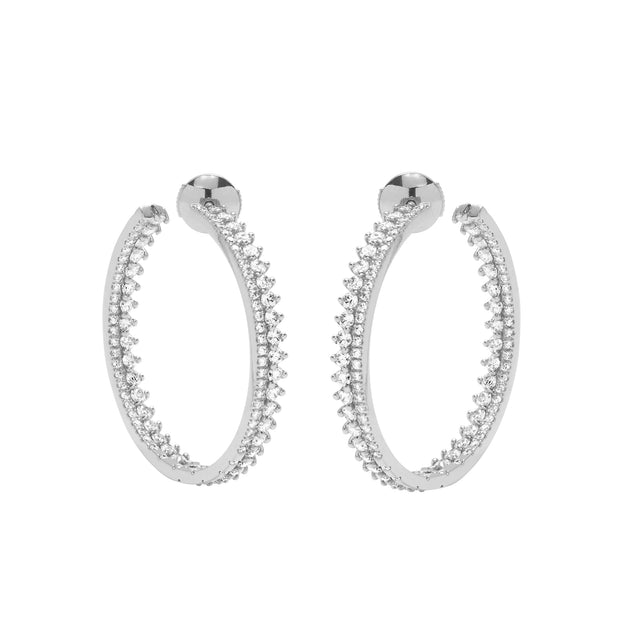 Diamond Lucie Hoop Earrings