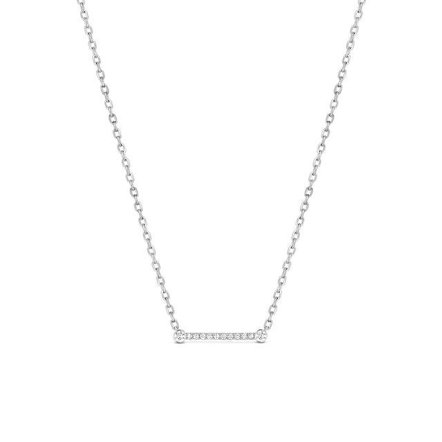 Diamond Business Meeting Pendant Necklace - White Gold
