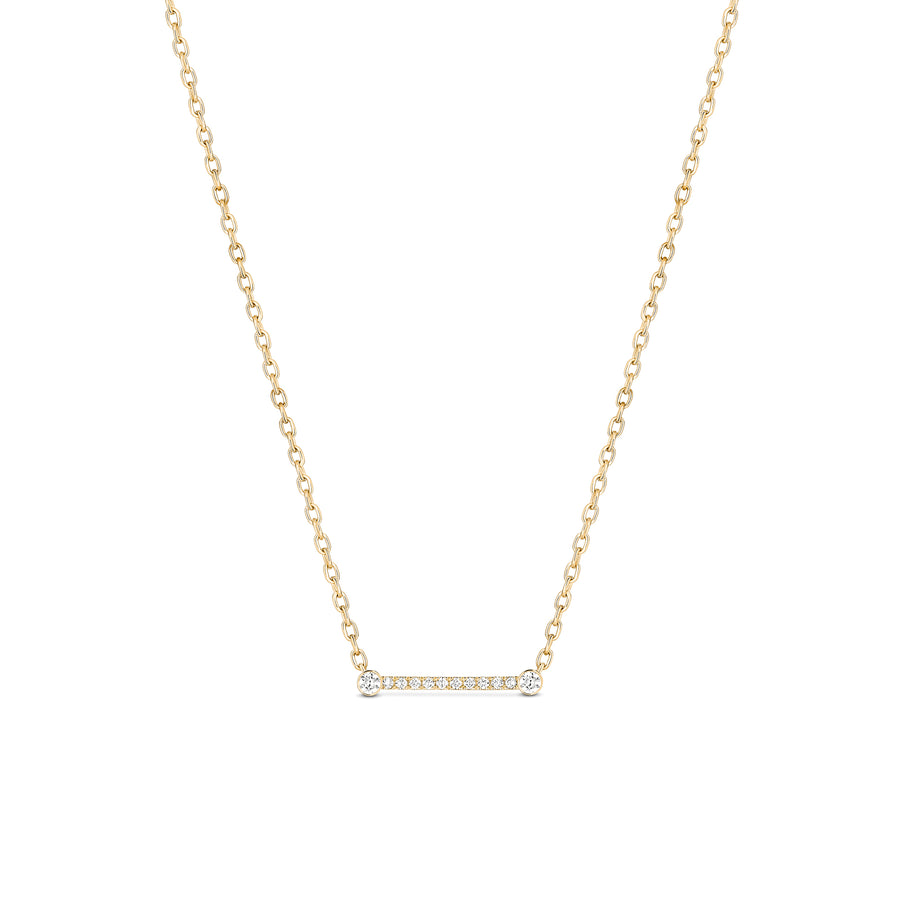 Diamond Business Meeting Pendant Necklace -  Yellow Gold
