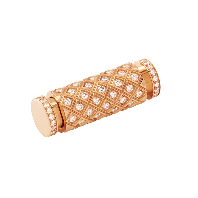 Diamond Latch Pendant - Rose Gold