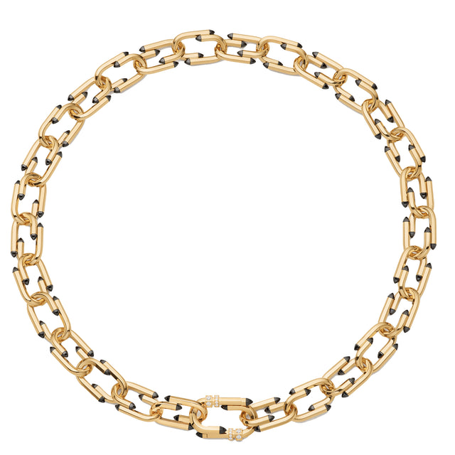 Diamond and Ceramic Try Me Necklace