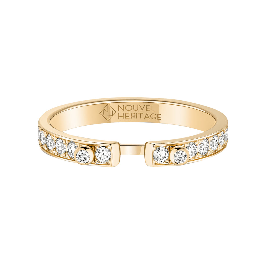 Eternity Tuxedo PM Mood Ring - Yellow Gold