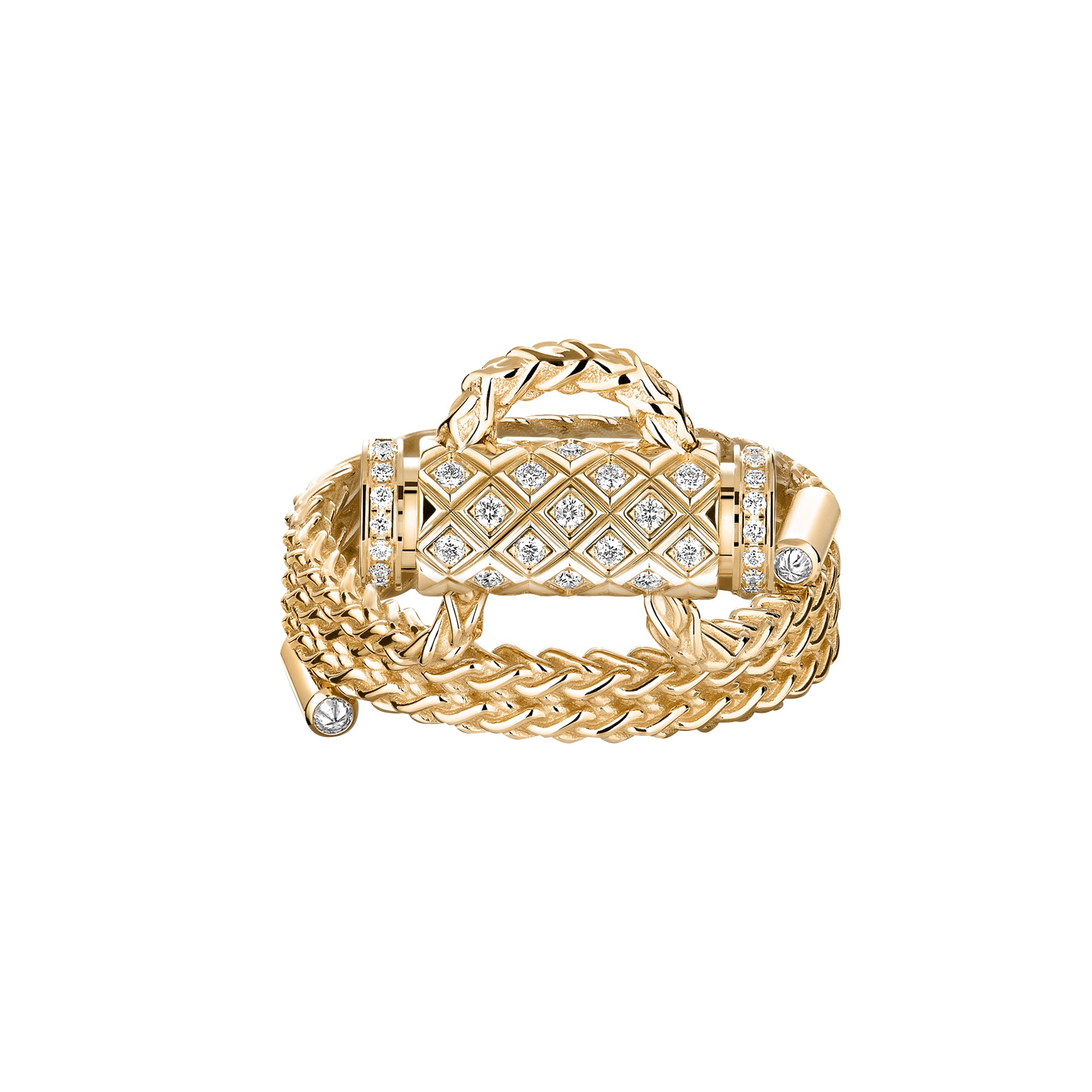 Nouvel Heritage - Diamond Latch Ring