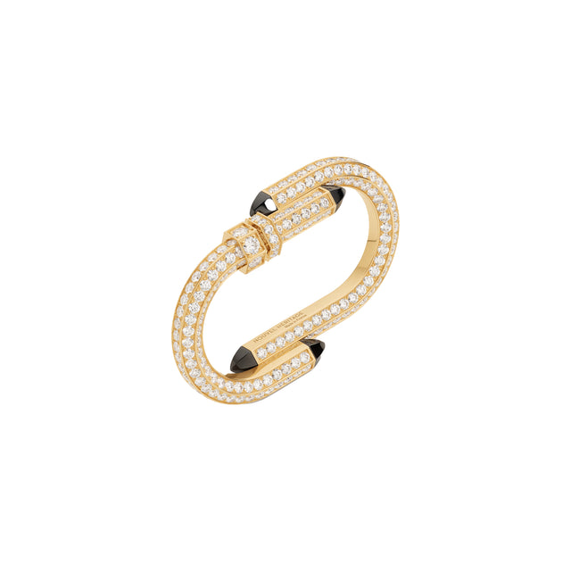 Diamond and Ceramic Try Me Double Ring