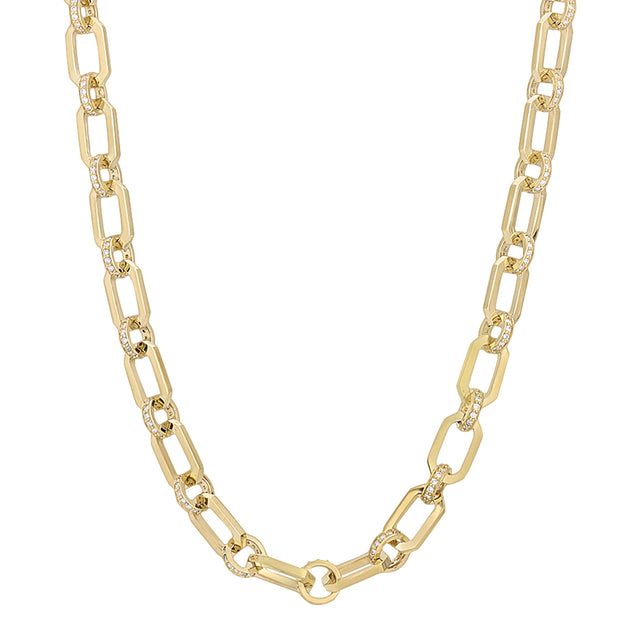 Nancy Newberg - Round Diamond Long Chain Necklace
