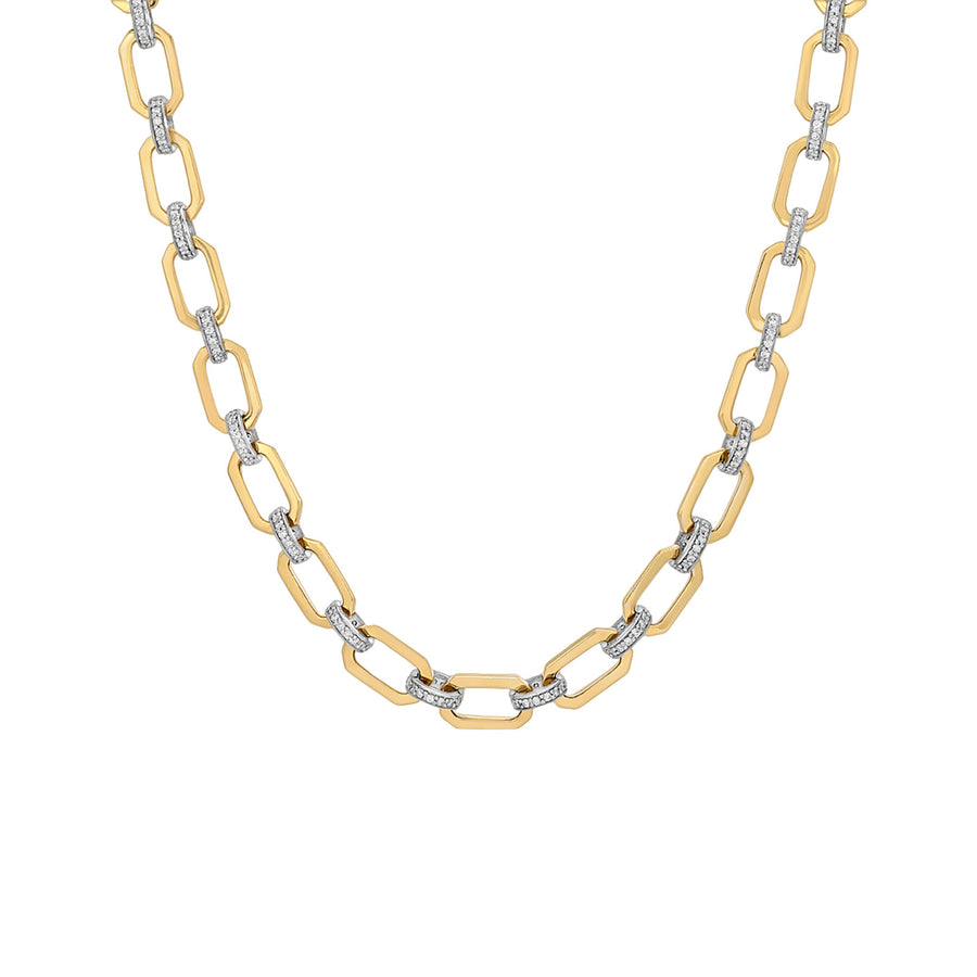 Nancy Newberg Octagon Link Chain Necklace - Necklaces - Broken English Jewelry detail