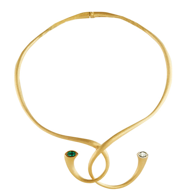 Mike Joseph Abstract Loop Choker - Necklaces - Broken English Jewelry front view