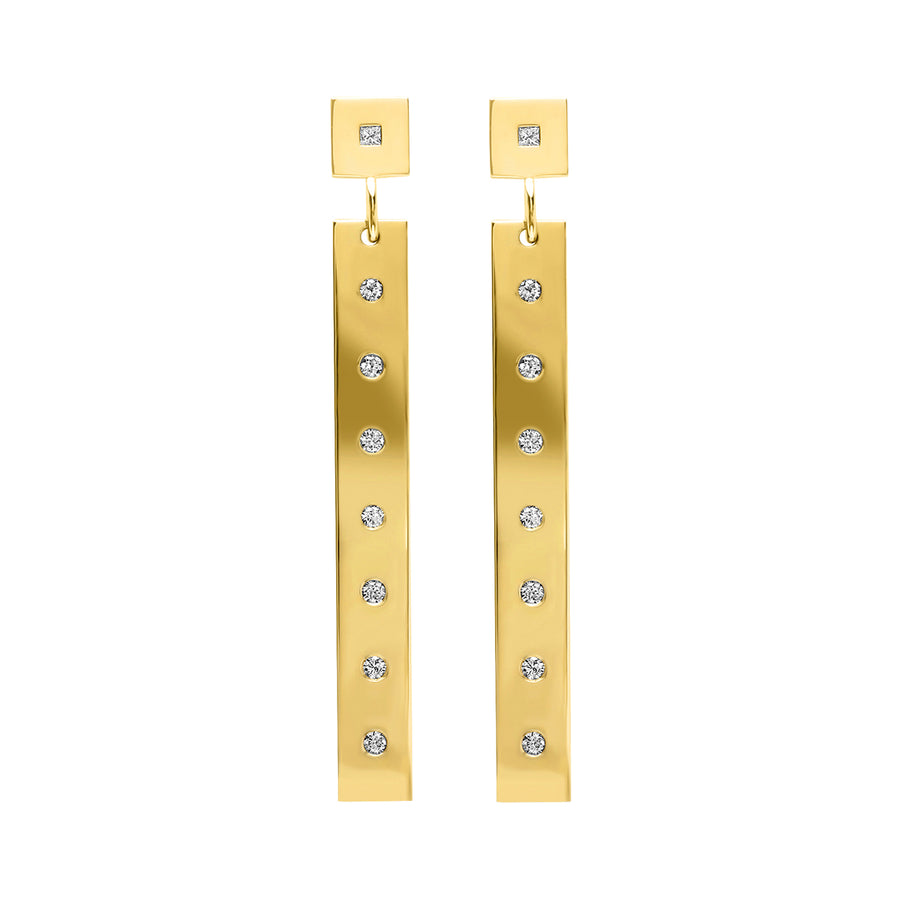 Gold Bar Earrings