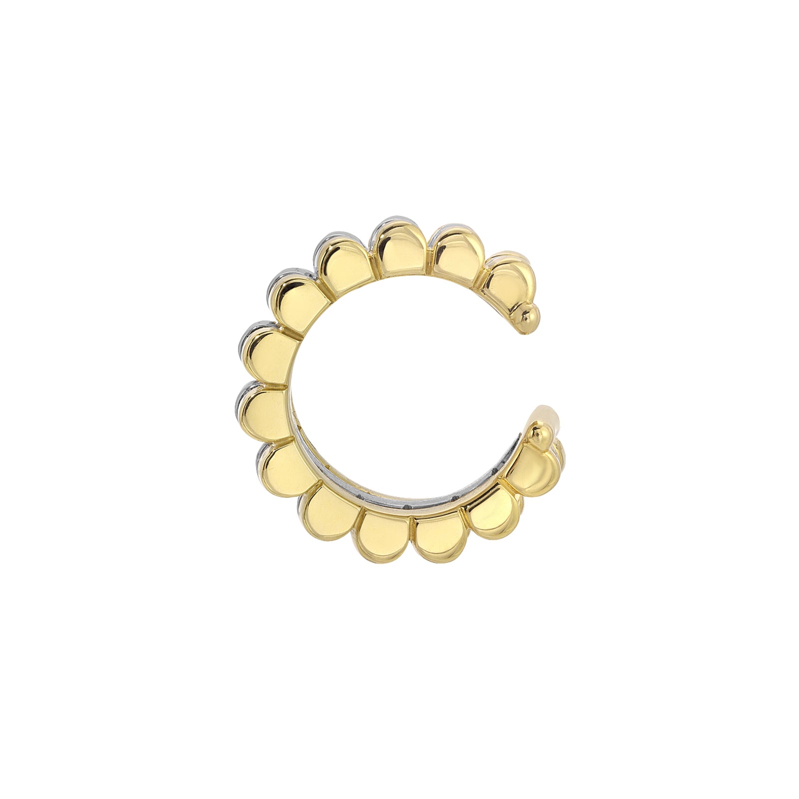 Nancy Newberg 3 Row Baby Daisy Hoops - Earrings - Broken English Jewelry