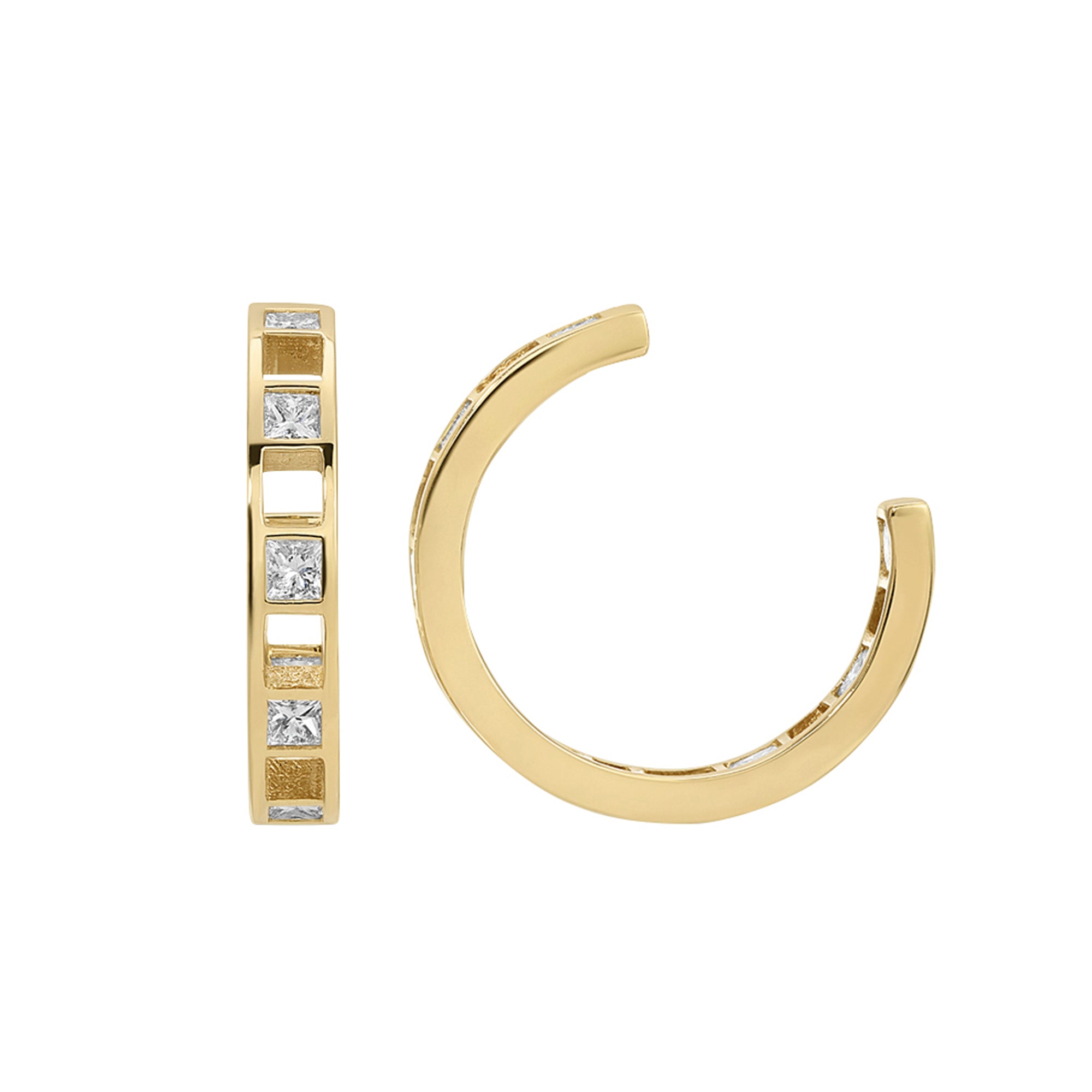 Nancy Newberg - Princess Diamond Hoops