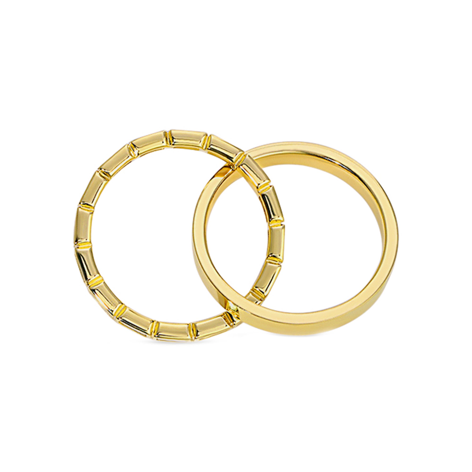 Emerald Cut Diamond Micro Bezel Set Rolling Ring