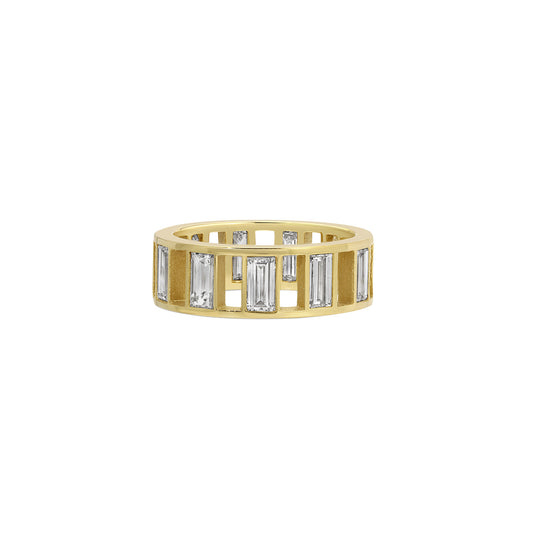 Baguette Diamond Open Spaced Band - Main Img