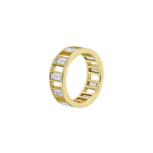 Baguette Diamond Open Spaced Band