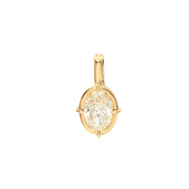 Champagne Diamond Compass Pendant