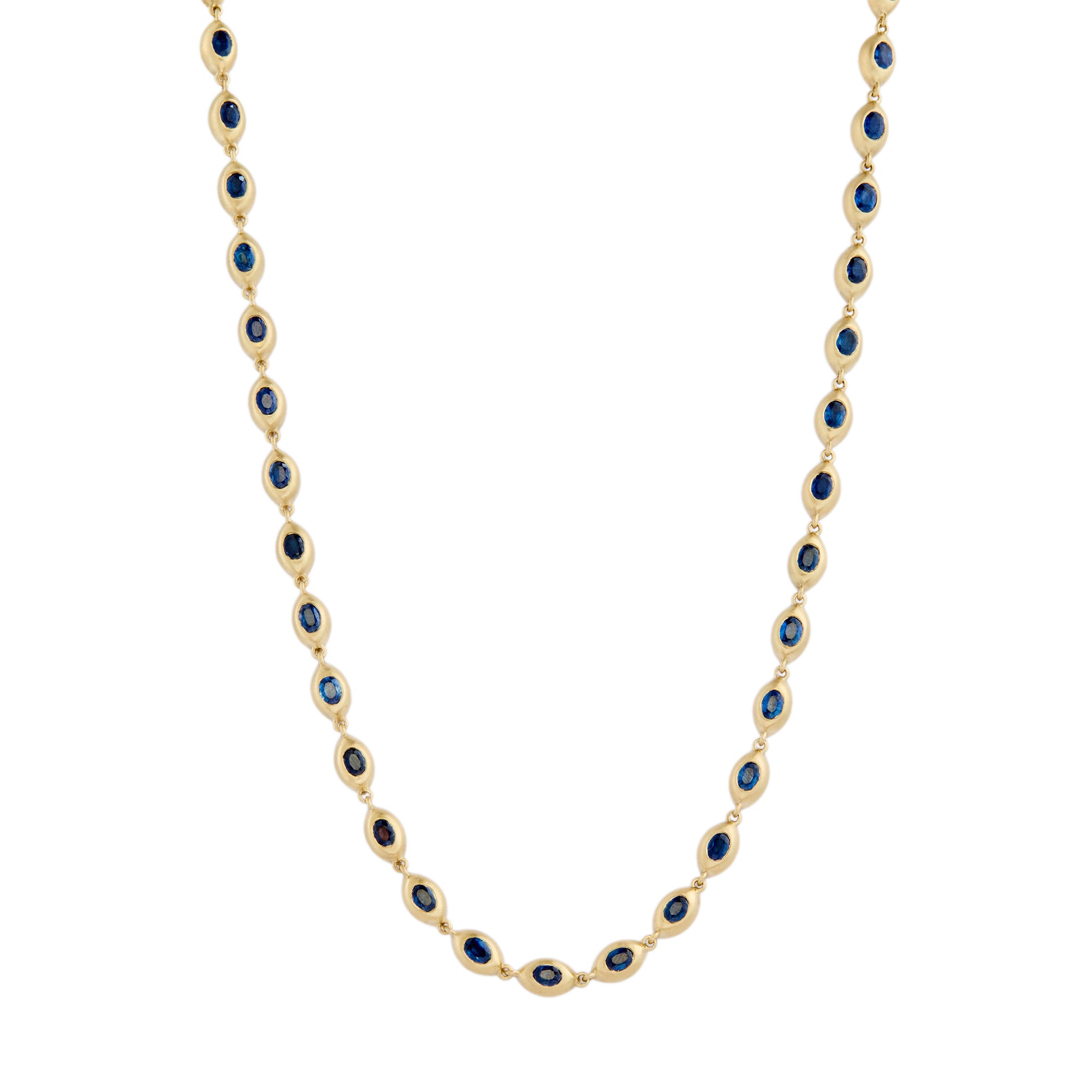 Sapphire Tennis Necklace