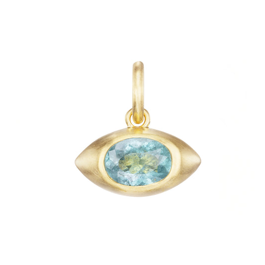 Blue Tourmaline Eye Pendant - Main Img