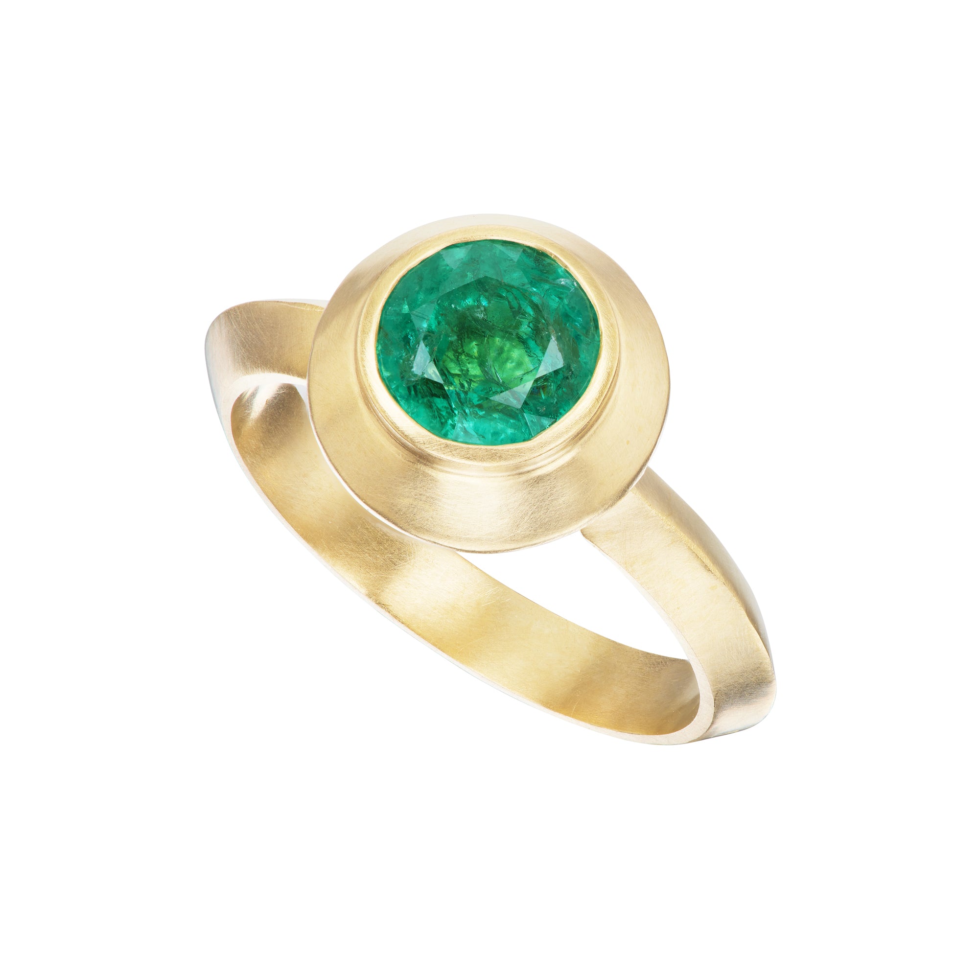 Emerald Mini Round Ring