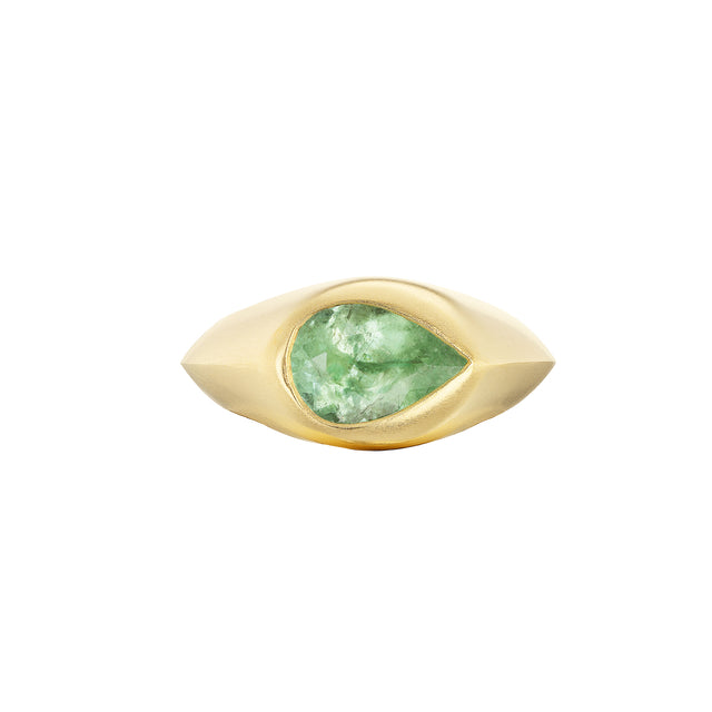 Ophelia Eve - Pear Paraiba Signet Ring