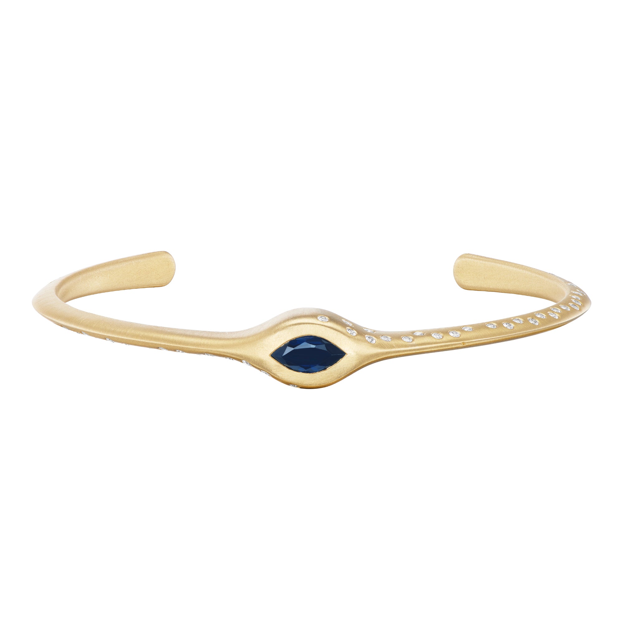 Sapphire Marquise Cuff Bracelet