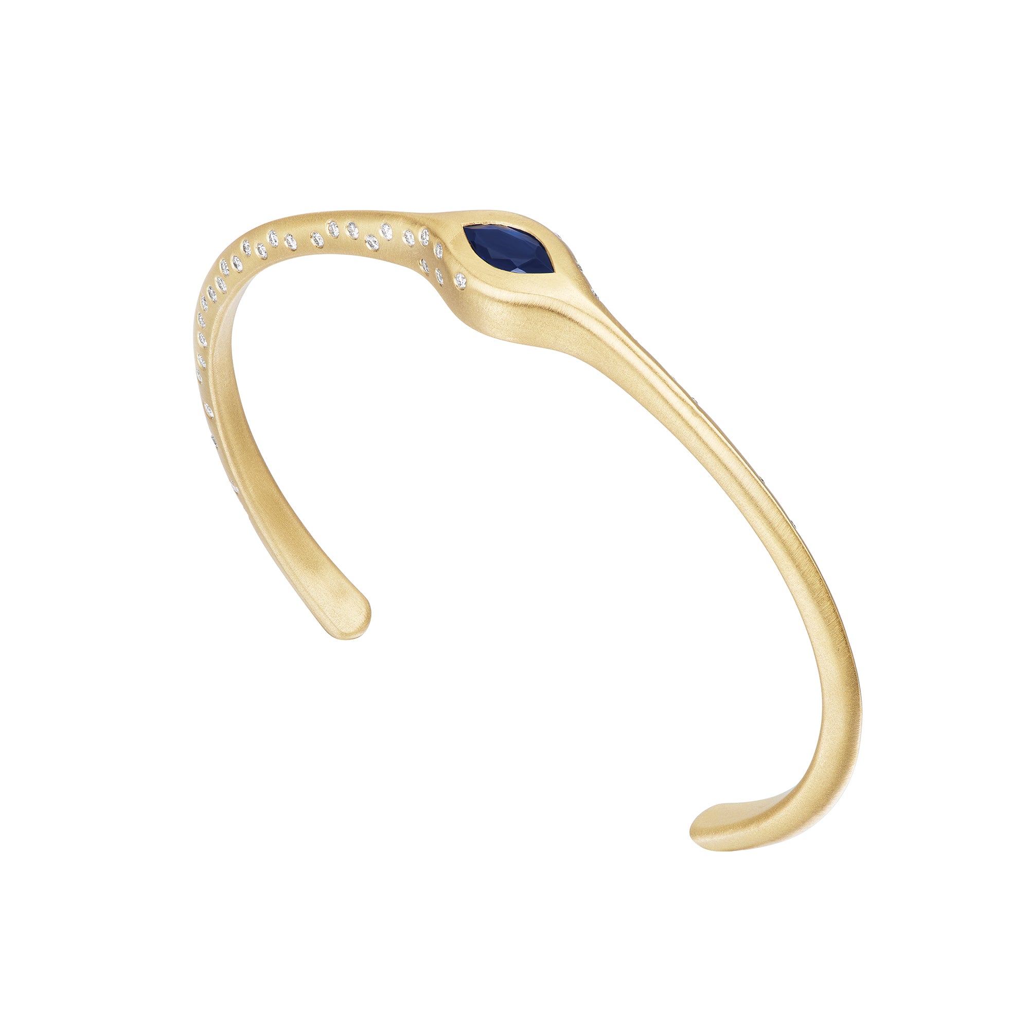 Sapphire Marquise Cuff Bracelet