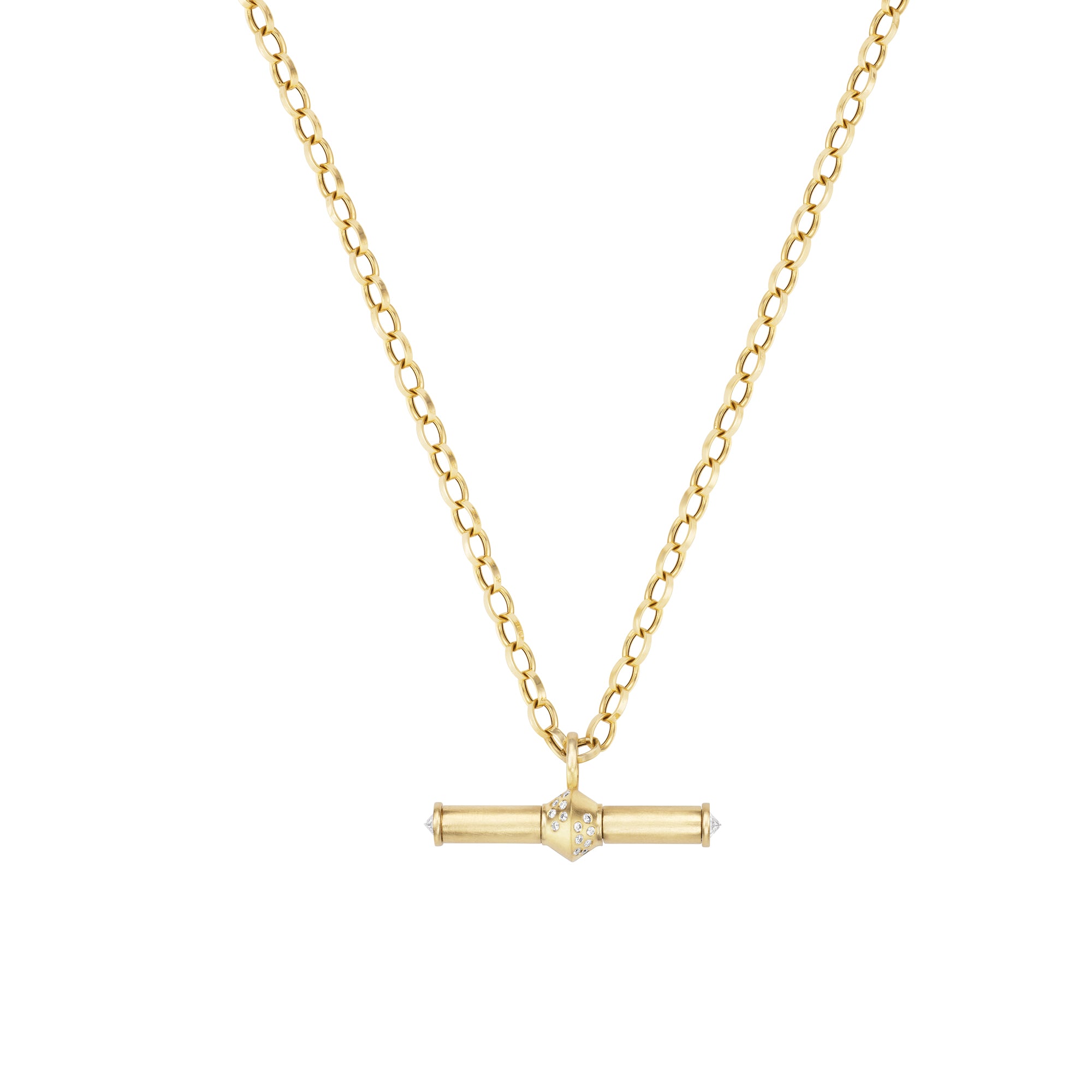 Diamond Scroll Necklace