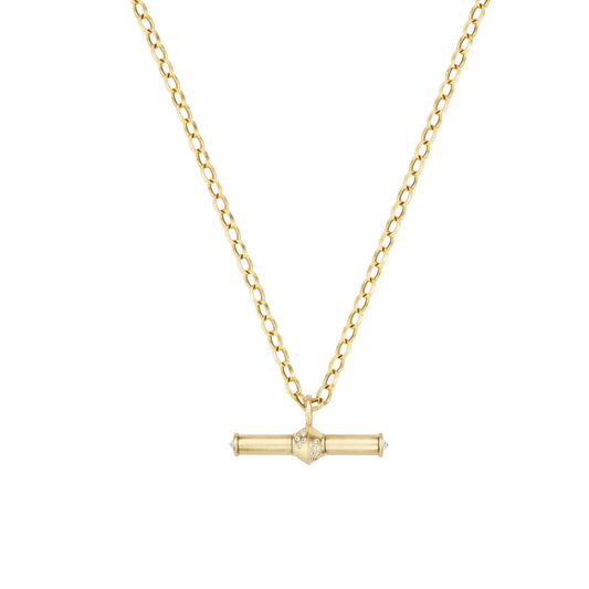 Diamond Scroll Necklace - Main Img