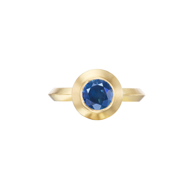 Sapphire Round Ring