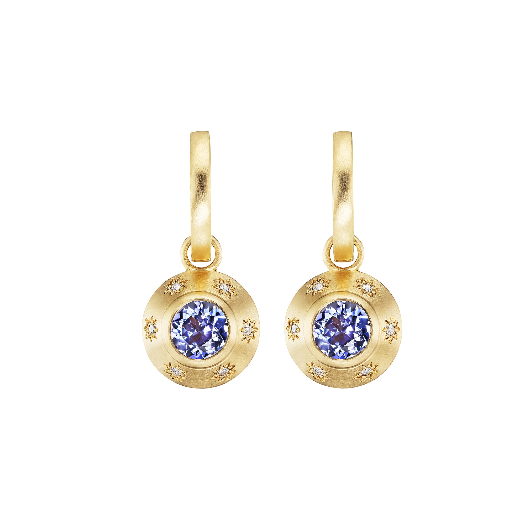 Ophelia Eve - Tanzanite Star Drop Hoops