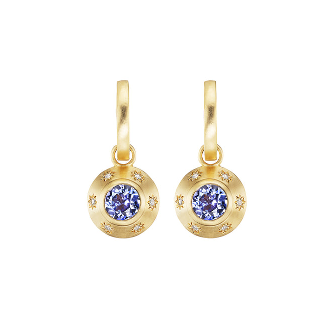 Ophelia Eve - Tanzanite Star Drop Hoops