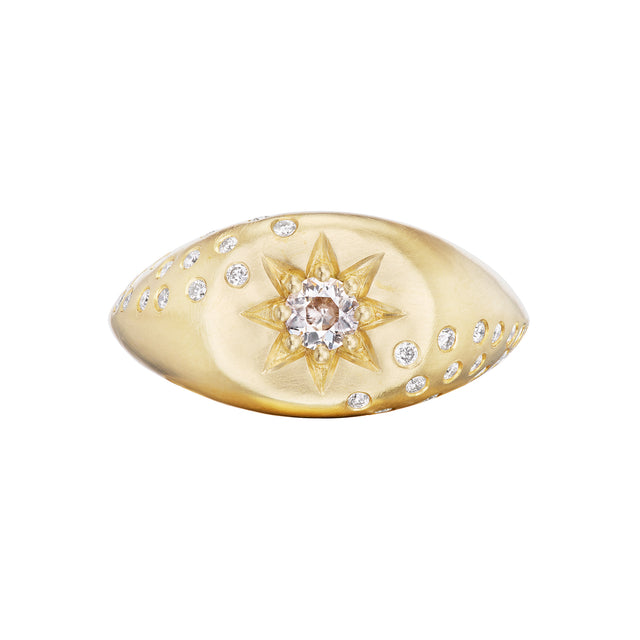 Victorian Star Signet Ring