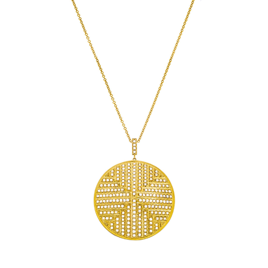 Sethi Couture Stella Medallion Pendant Necklace - Necklaces - Broken English Jewelry