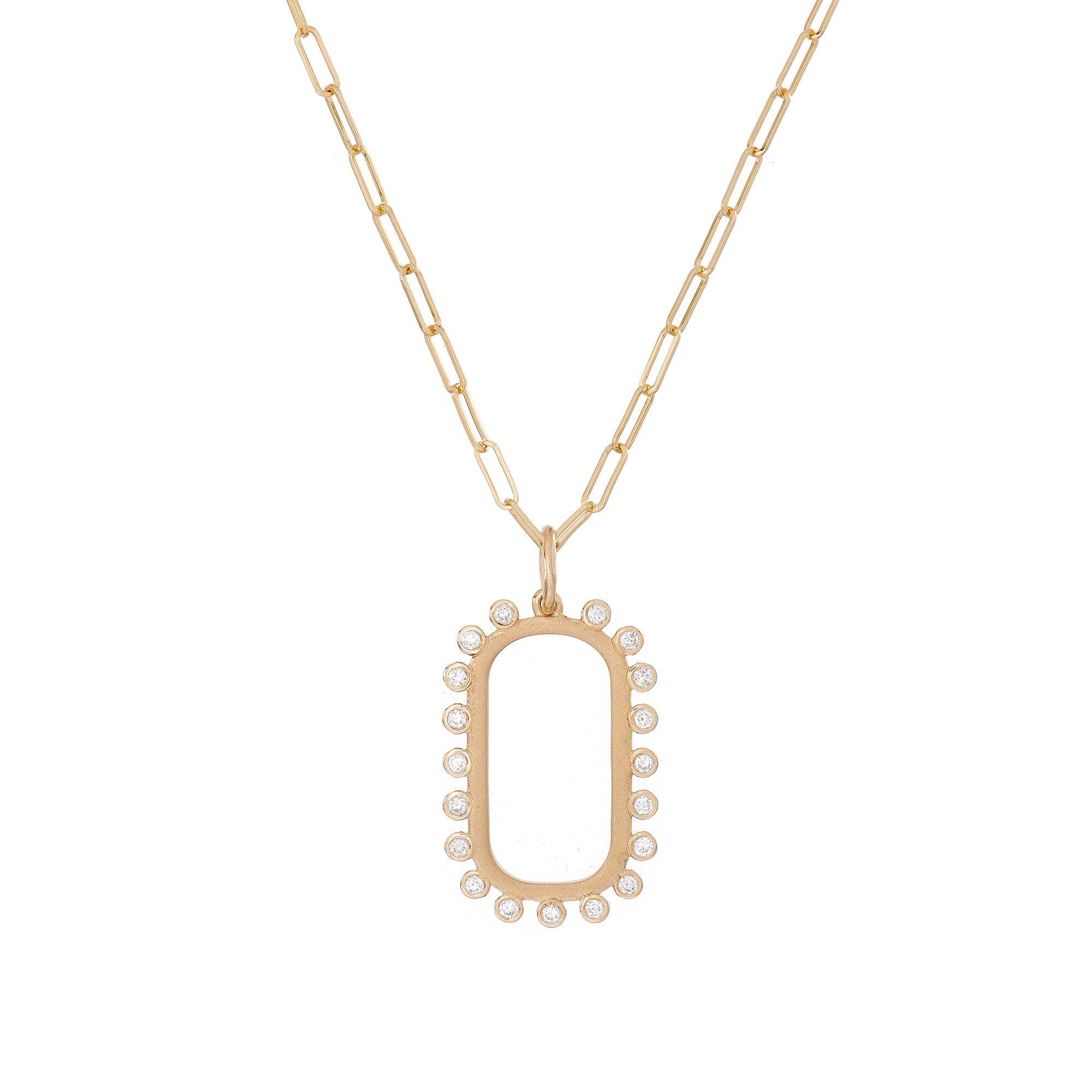 18" Small Twisted Chain with Mist Pendant